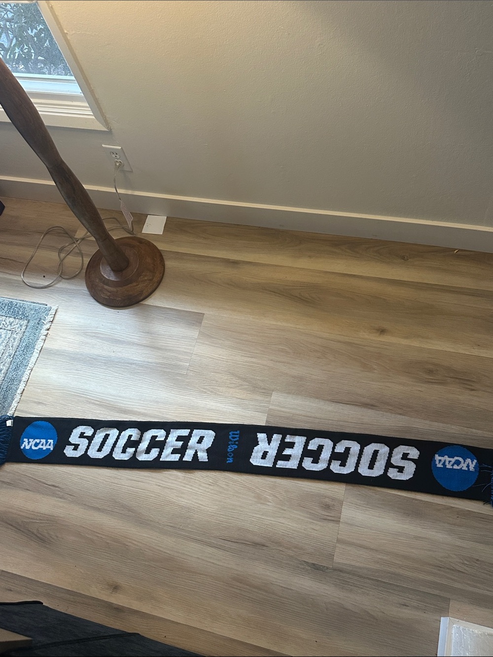 NCAA Black and Blue Soccer Fan Scarf